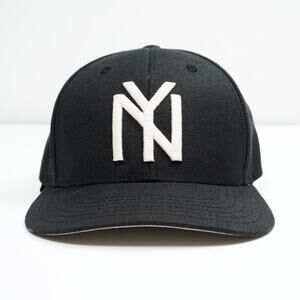 American Needle Archive 400 New York Black Yankees Snapback Hat Black Cap